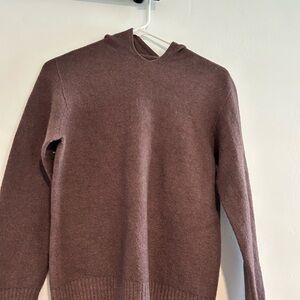 Men's Crewneck Sweater in Warm Brown runs small